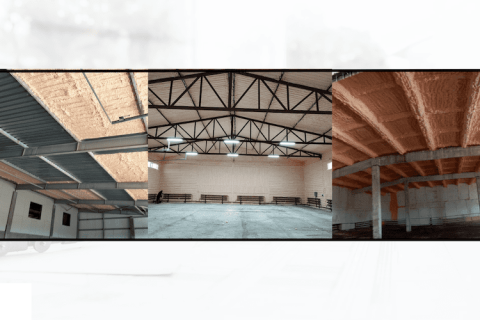 Утепление складов полиуретановым утеплителем Polynor